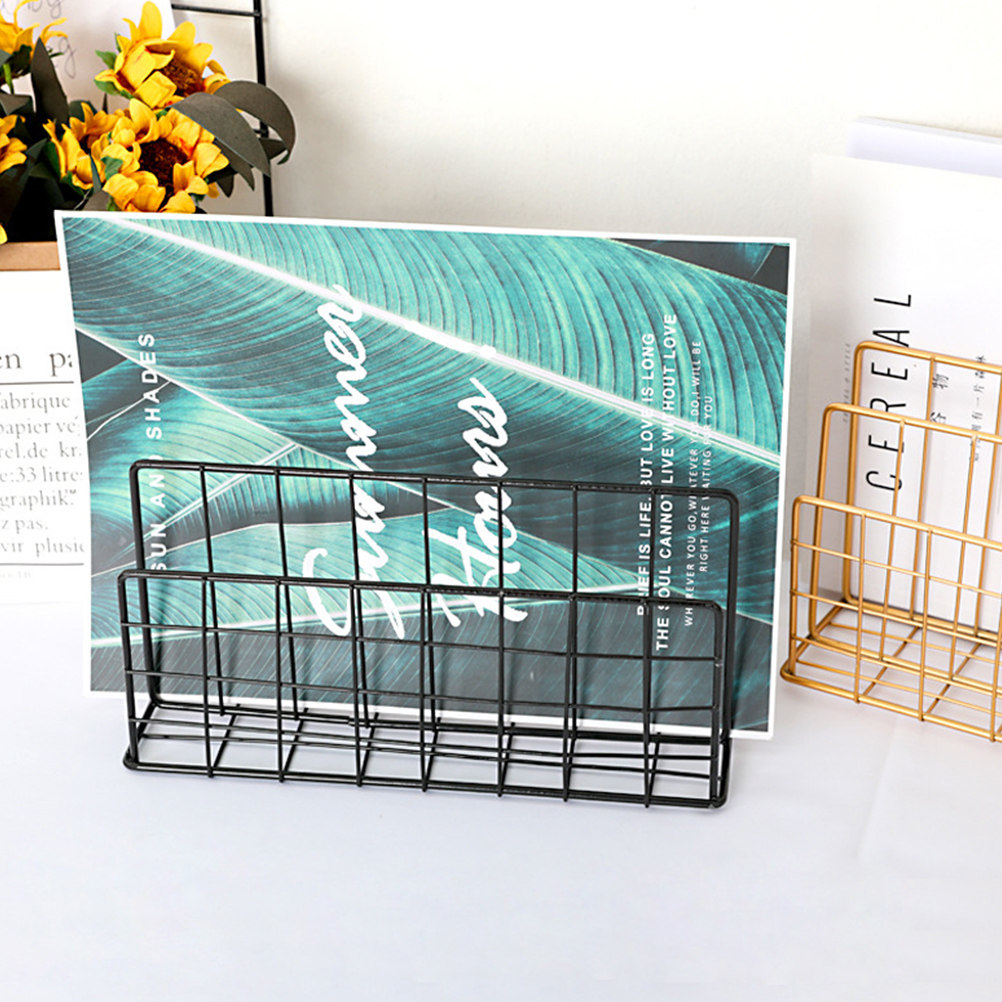 Metalen bureau-organizer voor  - Magazine Holder Rack recensie en prijs