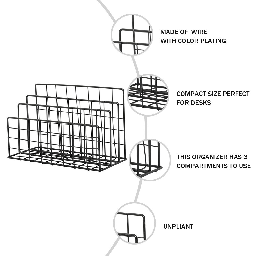 Metalen bureau-organizer voor  - Magazine Holder Rack recensie en prijs