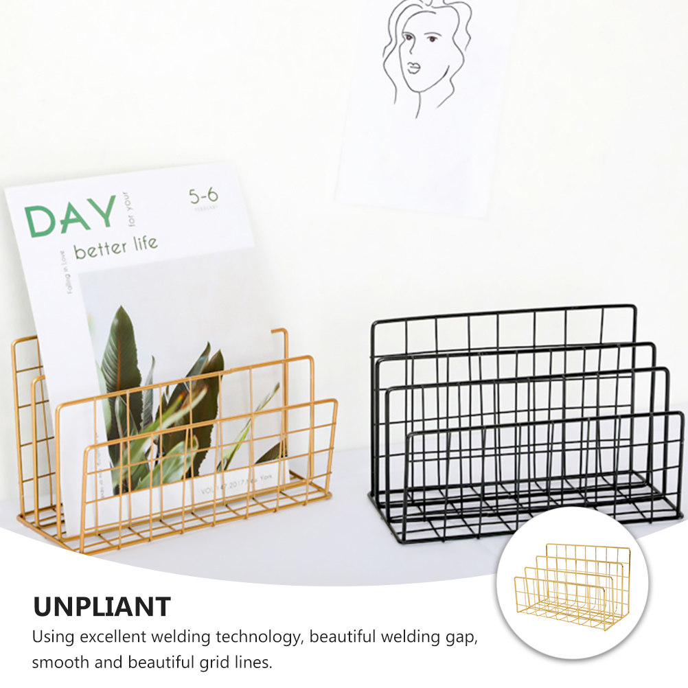 Metalen bureau-organizer voor  - Magazine Holder Rack recensie en prijs